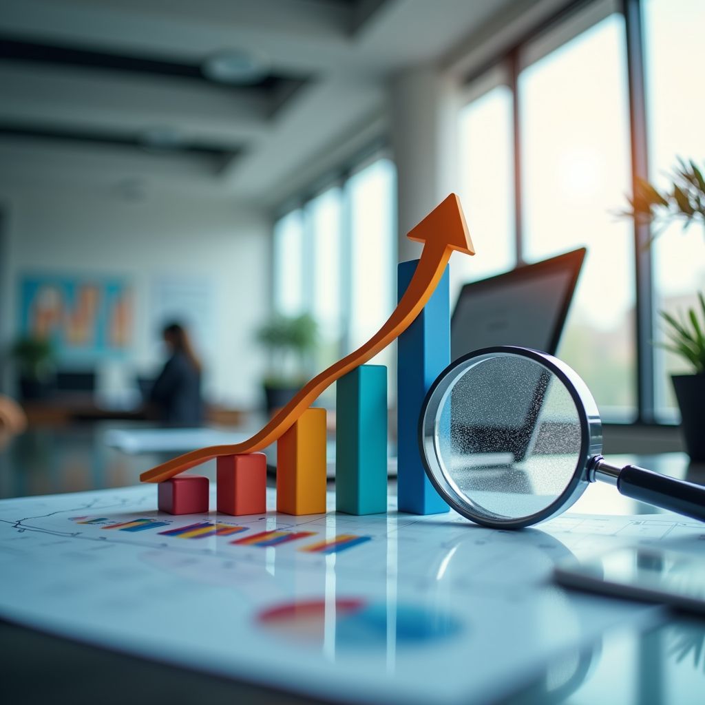 Modern financial planning workspace
